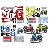RSX COVER SET BLUE BLACK BIRU HITAM YELLOW BLACK RS-X HONDA 06900-K2P-M00ZC 06900-K2P-M00ZB ORIGINAL