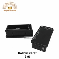 karet hollow holo 3×6 cm / 30x60 mm kaki kursi meja tutup besi hollow