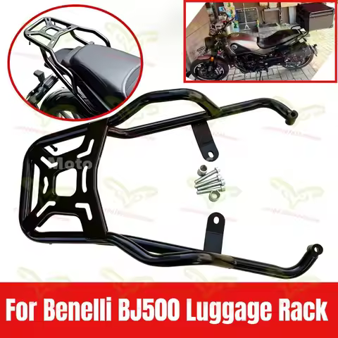 BJ500 Luggage Rack backrest Motorcycle Rear Tail Wing Shelves Armrest Holder Guard Motorbike Tailsto