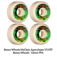 WHEELS / RODA SKATEBOARD BONES MCCLAIN APOCALYPSE V5 STF - 53MM 99A - ELSAND STORE