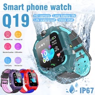 Q19 Kids Smart Watch Waterproof GPS Tracker SOS Phone Voice Camera Chat Children Math Game Flashligh