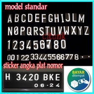 Stickers Plate Number Motorcycle / Car / CUTING Stickers Plate Number / Number Plate Variations