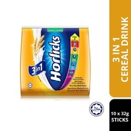 Horlicks 3-in-1 Instant Cereal Drink 10 x 32g