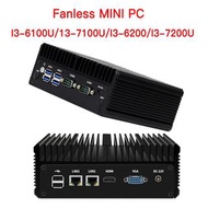 MINI PC I3-6100U/13-7100U/I3-6200/I5-7200U 工業迷你電腦 DDR3 NVME SSD 三顯 WiFi/4G 模組迷你電腦