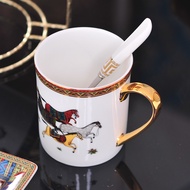 Ceramic Mug Bone China Mugs Coffee Cups Drinkware Cute Mugs Porcelain Cup Birthday Present Ceramic Coffeeware With Spoon