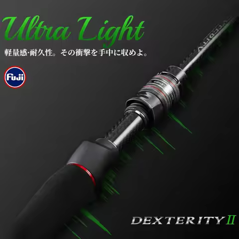 TSURINOYA Spinning Casting Fishing Rod DEXTERITY Ⅱ 632UL 1.89m FUJI Light Game Ajing Rod Fast Action