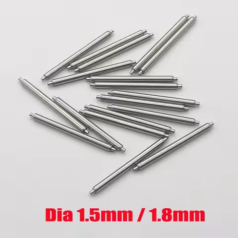 10PCS Dia 1.5mm/1.8mm No Support Spring Bar Watch Strap Link Pins Fits Width 12mm-26mm Watch Bracele