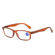 JN IMPRESSION ประทับใจแว่นอ่านหนังสือป้องกันแสงสีฟ้ากรอบเล็ก HD บานพับสปริงพร้อมแว่นตา + 1.0+ 1.5+ 2