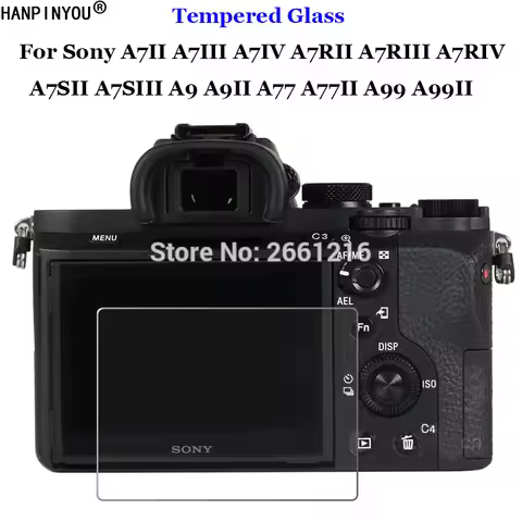 For Sony Alpha ILCE-7 7R 7S 9 77 99 A7 A7R A7S III IV A9 A77 A99 II A7II A7III A7RII Tempered Glass 