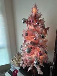 粉紅飄雪聖誕樹(高:90cm)