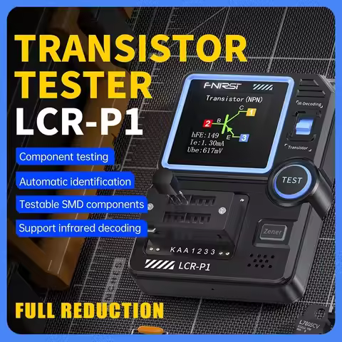 FNIRSI LCR - P1 Multifunctional Tester - Transistor, Diode, Capacitance, Resistance, LCR ESR Meter i