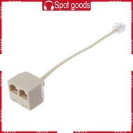 WIN RJ11 Male Plug to 2 Female Adapter Telephone Wire Cat3 6P4C Connector 1 to 2