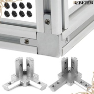 BEBETEB End Corner Silver Aluminum Extrusion Profile 2020 3030 4040 Series Slot 3-Way