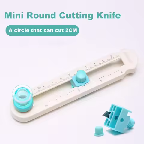 360 Adjustable Scrapbooking Circle Cutter Round Cutting Knife DIY Compass Cutter Paper Office Gadget