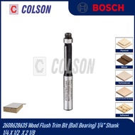 COLSON BOSCH 2608628635 Wood Flush Trim Bit (Ball Bearing) 1/4” Shank 1/4 X 1/2  X 2 1/8