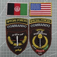 【Customized】QN Embroidery of the U.S. Special Forces Commando Team in Afghanistan 3D Velcro Patch /B