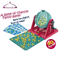 [Amleso2] Bingo Game Set, Traditional Bingo Balls with Cage for Bar Meetings, Travel