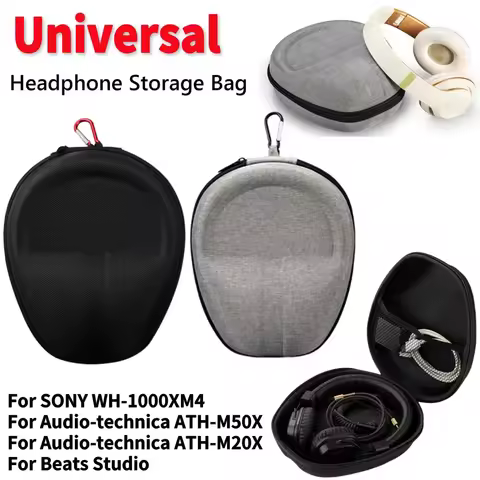 Hard EVA Headphone Carrying Case for Sony WH-1000XM4/Audio-technica ATH-M50X /Beats Studio Headphone