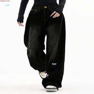 (Trendy)  Casual Jeans Cat's Whiskers Pocket Jeans for Women L106AD1240