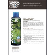 HIJAU Azoo PLUS Algae Remover 120ml Green Away Aquarium Anti Algae Moss Aquarium Green Tree Water