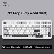 AULA 99/87/80คีย์ที่กำหนดเองปะเก็นโครงสร้างคีย์บอร์ดเล่นเกมโหมดสามทาง/บลูทูธ/2.4G คีย์บอร์ดแบบกลไกแบ