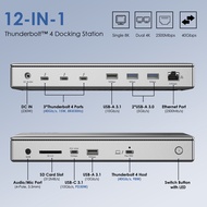 WAVLINK Thunderbolt 4แท่นวางมือถือ98W PDจอแสดงผล8K หรือ Dual 4K สำหรับ MacBook Pro/Air Thunderbolt 4