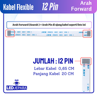 Kabel Flexible 12 Pin 20CM Searah Kabel Touchpad Asus A44H A53S K53S
