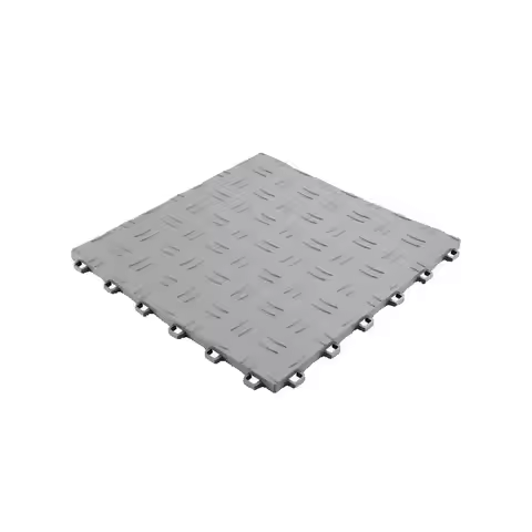 SucceBuy Garage Tiles Interlocking 12x12x0.53 in 50 Pack Garage Floor Covering Tiles Non-Slip Double