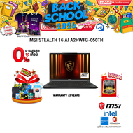 [ผ่อน 0% 10 ด.]MSI STEALTH 16 AI A2HWFG-050TH /Ultra 9 285H/ประกัน 3 Years
