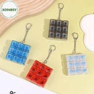 XO94BSY 9 Keys Finger Keyboard Caps Relief Stress Toy Button Keycap Keychain Mechanical Keyboard But