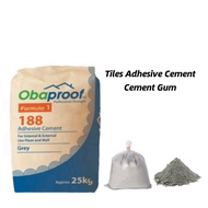 Obaproof Tiles Adhesive Cement Gum / Simen Gum for Ceramic Tiles-1kg or 2kg Cement Plaster Grouting 