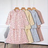 [Sunshine]Budak SaizS-2XL(1-12thn) Set Baju Kurung Sedondon Corak Bunga(TX60016)