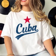 Cuba T-Shirt Women's Streetwear Summer T-Shirt Women's Streetwear