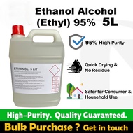 5L Ethanol Alcohol 75% 95% – Ethyl Alcohol Multipurpose Cleaning, Sanitiser, Disinfectant