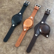 Timeless HK 軍士風型格牛皮錶帶皮革保護蓋 18mm 黑色/啡色