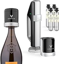 Coravin Sparkling Wine Preservation System - Preserve Wine for 4 Weeks - Wine Saver for Sparkling Wine - With Pure Sparkling CO2 Gas Capsules - For Champagne and Other Sparkling Wines