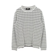 【二手，A級】芬迪 (Fendi ) FENDI針織 FF 圖案圓領人造絲針織女裝 二手 A