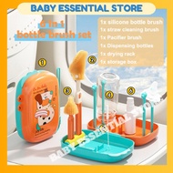 6 in 1 Baby Bottle Brush Set 360 Cleaning Baby Bottle Brush, Nipple Brush, Straw Cleaner Silicone Baby Bottle Brush Set