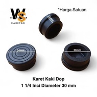 1 1 1/ 4 inch Striped Rubber Feet 30mm Diameter Round Iron Pipe Shelf Table and Chair Base/