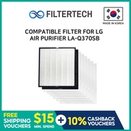 FilterTech Korea Compatible filter for LG  Air Purifier LA-Q370SB