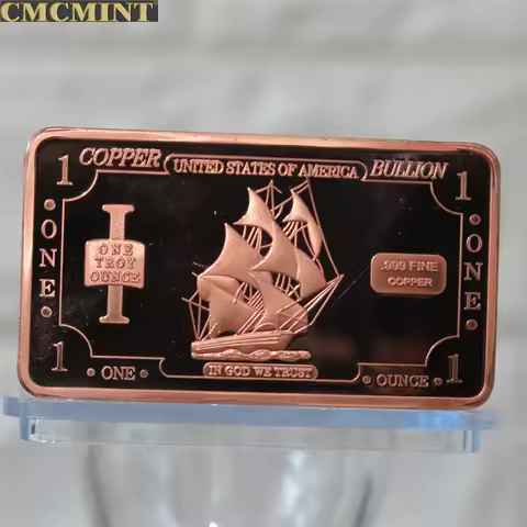 Sell Old Copper Coins 1 Oz 999 Fine Copper Iron Ship Bar Souvenir Challenge Coin Collectible Coins