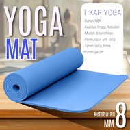 Better Sport Yoga Mat Yoga Pilates Mat Gym Fitness Plain Anti-Slip 8mm
