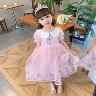Girls Elsa Princess Dress Summer Children's Wear Summer Dress Little Girl Summer Dress Baby Summer E