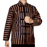 Baju koko Lurik Shanghai / Koko Lurik Shanghai Dewasa