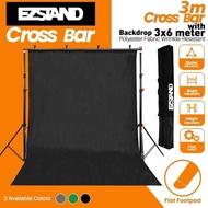 Light- Ez Stand Portable Background Stand + Backdrop Background Studio 3X6M