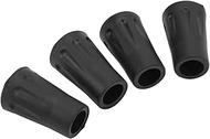 Trekking Pole Tips, 4 Pieces 12 mm Hole Walking Stick Protector Non Slip Rod Pole Tips Rubber Replac