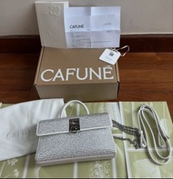 Cafune Stance Wallet White Rhinestone白色水鑽手提包