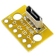 BT Vertical Micro USB Connector PCB Board Female PCB Welding Adapter Connector Computer Accessories 