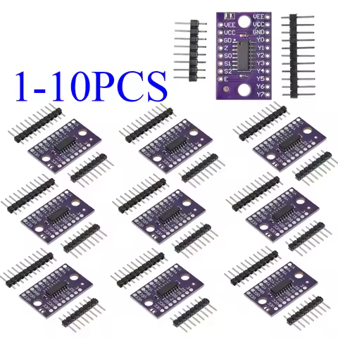 1-10PCS 74HC4051 8 Channel Analog Multiplexer Selector Module Multiplexers Distributor Resolver CJMC