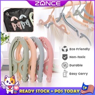 🇲🇾M'sia Stock 😻ZANCE Portren Foldable Hanger High Quality Plastic Boutique Clothes Anti-Slip Penyaku